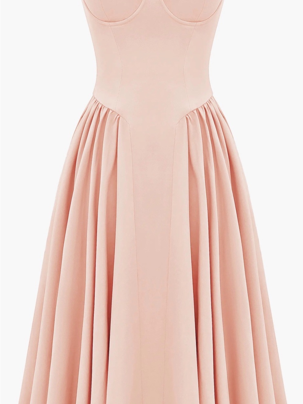 House of CB Soft Blush Peach Lined Piece - Picture 3 of 7